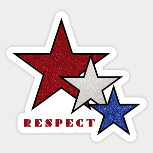 Respect | 4th Of July-Patriot Sticker